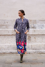 Load image into Gallery viewer, ZEBRA COREANA COTTON DRESS EMBROIDERY
