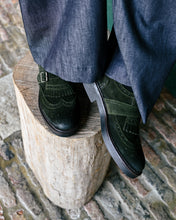 Load image into Gallery viewer, SUEDE GREEN LOAFERS