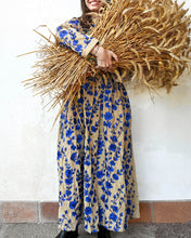 Load image into Gallery viewer, BLUE ROSES EMBROIDERED DRESS