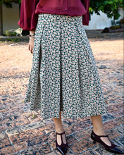 Load image into Gallery viewer, FLORA MIDI SKIRT-GREEN