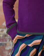 Load image into Gallery viewer, PREPPY SWEATER - PURPLE