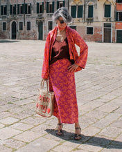 Load image into Gallery viewer, SERENA SKIRT - Pink with orange flowers