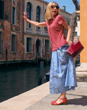 Load image into Gallery viewer, SARA MIDI SKIRT - BLUE BIRDS