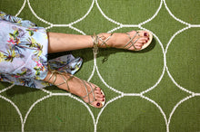Load image into Gallery viewer, GOLD STRAPPY SANDALS
