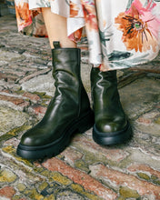 Load image into Gallery viewer, FOREST GREEN LEATHER BOOTS
