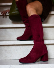 Load image into Gallery viewer, BORDEAUX SUEDE BOOTS
