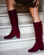 Load image into Gallery viewer, BORDEAUX SUEDE BOOTS
