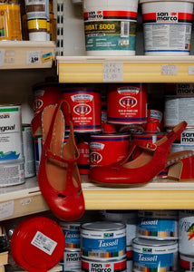 RED LEATHER CHANEL