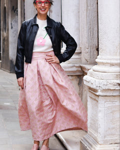 ROSE Pleat Maxi Skirt