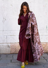 Load image into Gallery viewer, LONG COAT PINK/BROWN - REVERSIBLE
