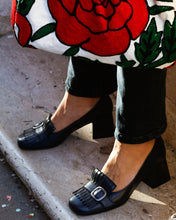 Load image into Gallery viewer, BLUE HEEL MOCASSIN

