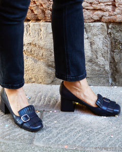BLUE HEEL MOCASSIN