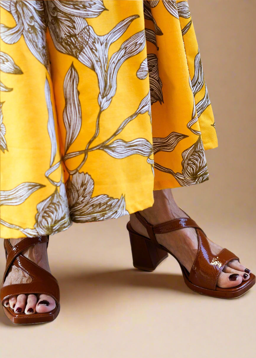 PHARD BRONZE LEATHER SANDAL