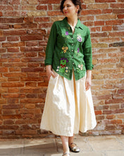 Load image into Gallery viewer, EMBROIDERED COTTON SHIRT - GREEN
