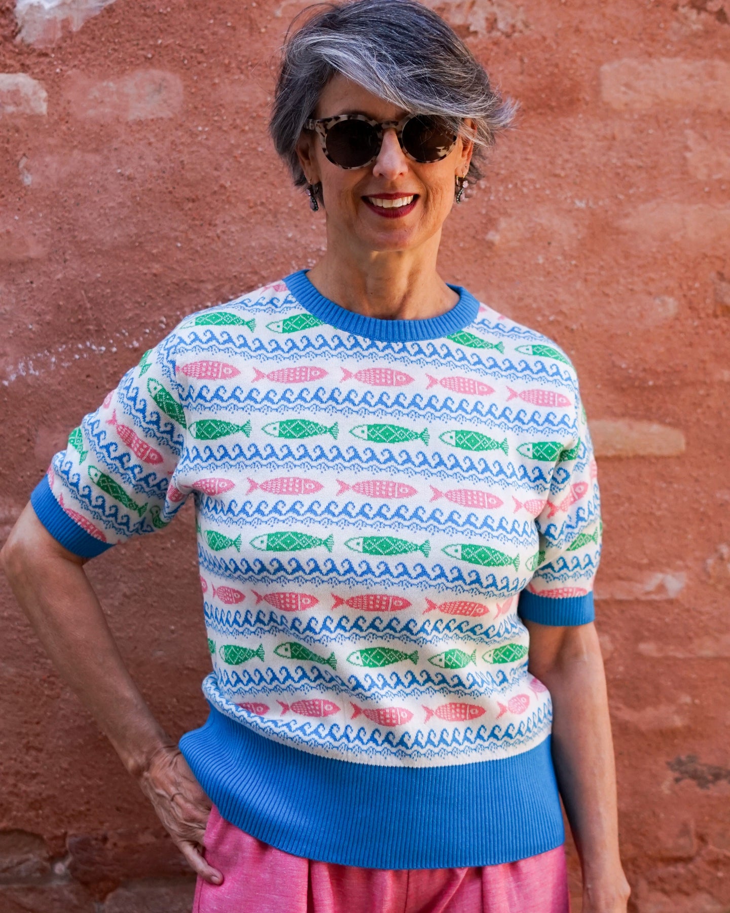 FISH COTTON SWEATER