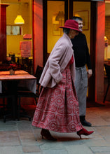 Load image into Gallery viewer, RED Pleat Maxi Skirt
