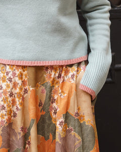 ORANGE FANTASY RUOTA SKIRT