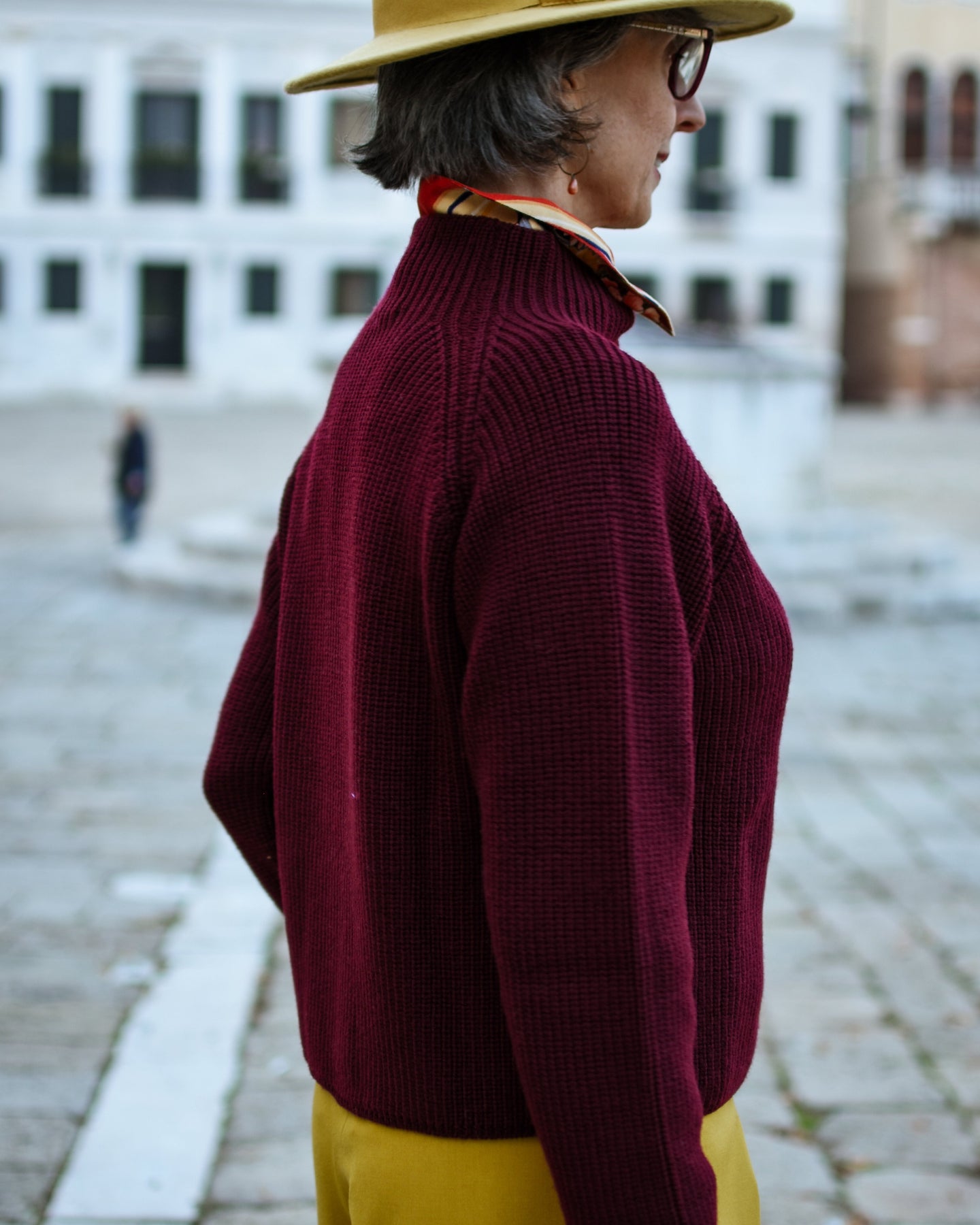 VULCANO SWEATER - BORDEAUX