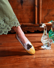 Load image into Gallery viewer, CREAM AND YELLOW LOAFERS

