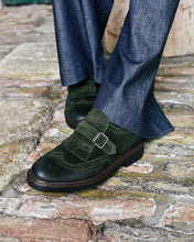 Load image into Gallery viewer, SUEDE GREEN LOAFERS
