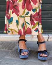 Load image into Gallery viewer, GREY VELOUR SANDAL
