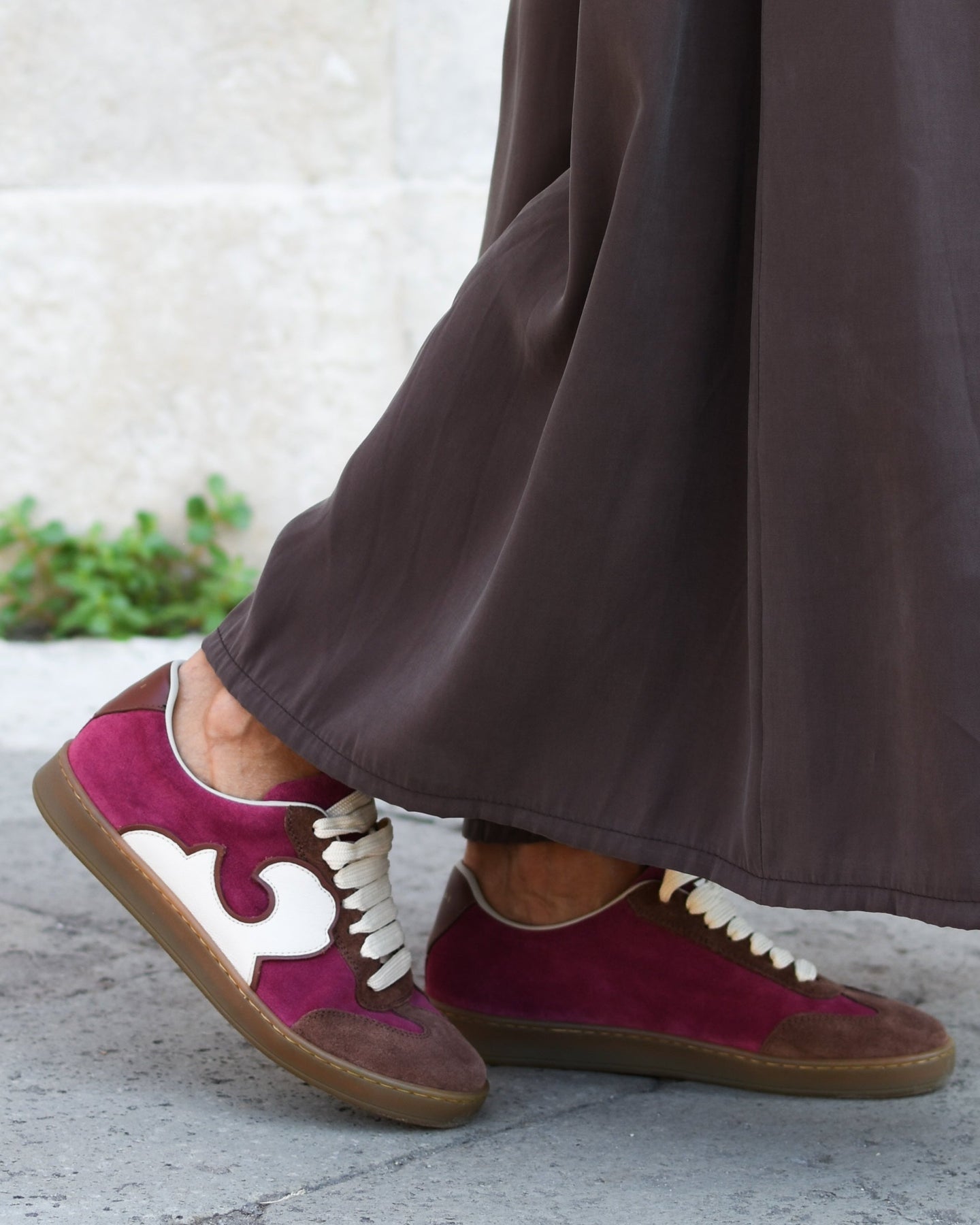 MAGENTA CAPPUCINO SNEAKERS
