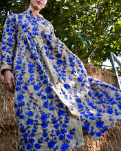 Load image into Gallery viewer, BLUE ROSES EMBROIDERED DRESS
