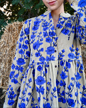 Load image into Gallery viewer, BLUE ROSES EMBROIDERED DRESS
