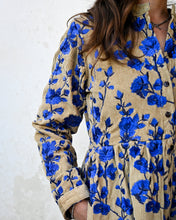 Load image into Gallery viewer, BLUE ROSES EMBROIDERED DRESS
