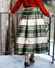 Load image into Gallery viewer, GREEN STRIPES MAXI SKIRT

