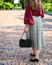 Load image into Gallery viewer, SUEDE LEATHER MIDI BAG - GREEN
