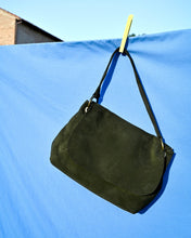 Load image into Gallery viewer, SUEDE LEATHER MIDI BAG - GREEN
