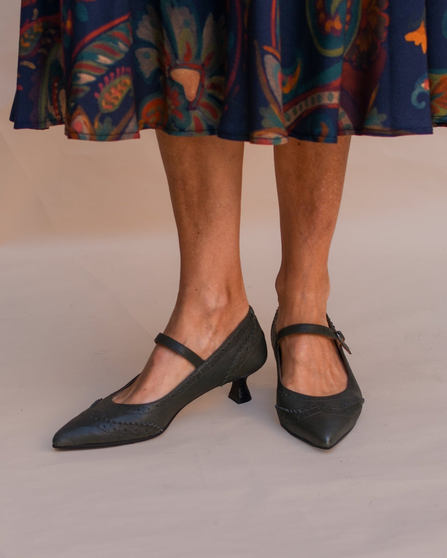 KITTEN HEEL MARY JANES