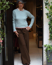 Load image into Gallery viewer, PREPPY SWEATER - AQUA/pink
