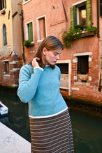 Load image into Gallery viewer, PREPPY SWEATER - turquoise/white
