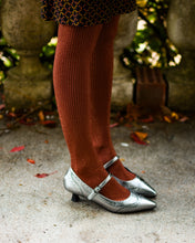 Load image into Gallery viewer, KITTEN HEEL MARY JANES - SILVER
