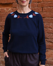 Load image into Gallery viewer, NAVY BLUE MERINO SWEATER
