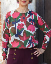 Load image into Gallery viewer, TULIPS AND STARS MERINO SWEATER
