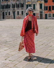 Load image into Gallery viewer, SERENA SKIRT - Pink with orange flowers
