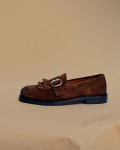 SUEDE BROWN LOAFERS