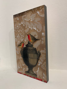 Wooden PANEL Printout - BIRDS