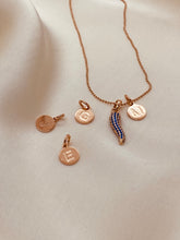 Load image into Gallery viewer, ROSE GOLDENED SILVER NECKLACE WITH 2 CHARMS
