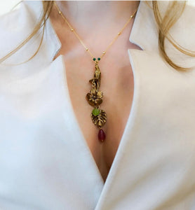 Parrot Brass Necklace