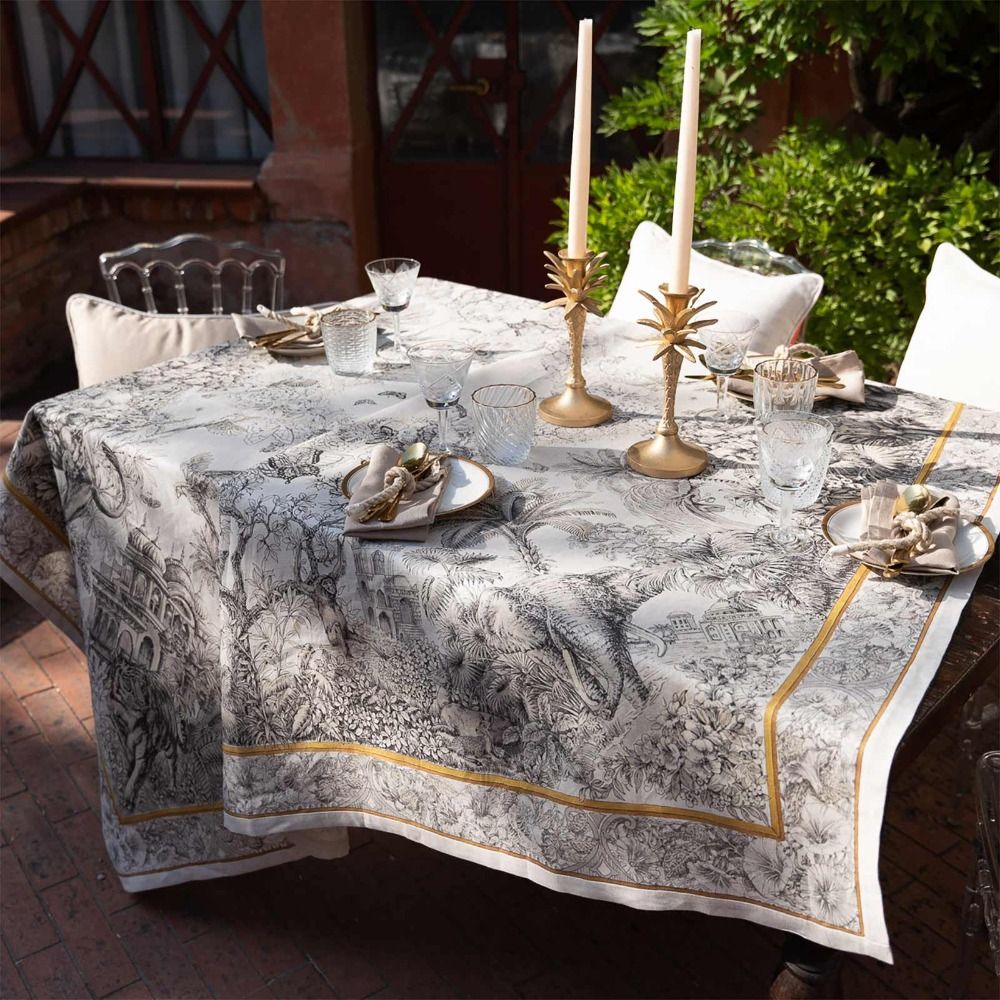 EXOTIC Linen Tablecloth